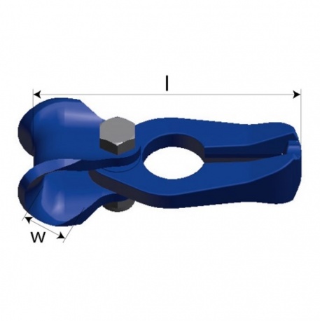 Lanový kluzák s oboustrannou zkracovací spojkou DRS-F-7/8-100
